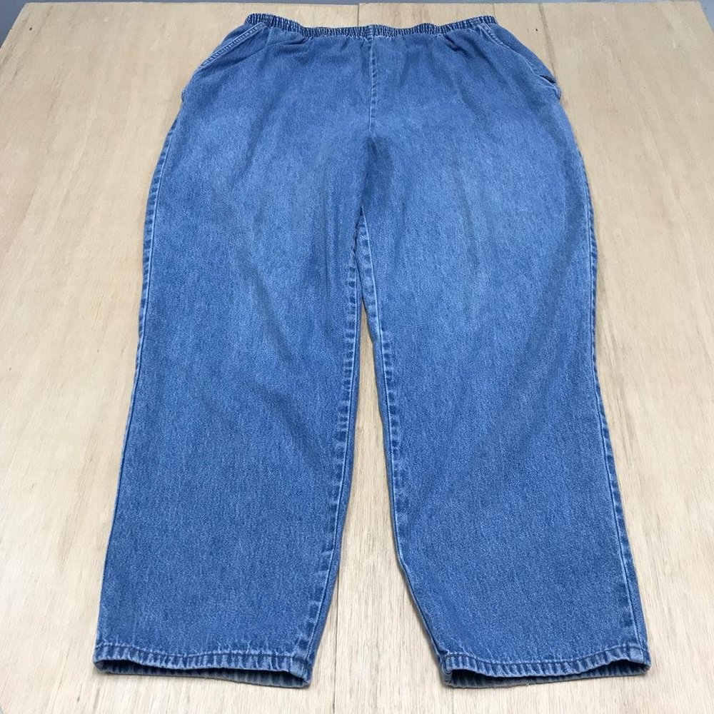 women blue jegging size 22w blue